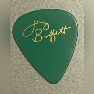 Jimmy Buffet green tiki guitar pick